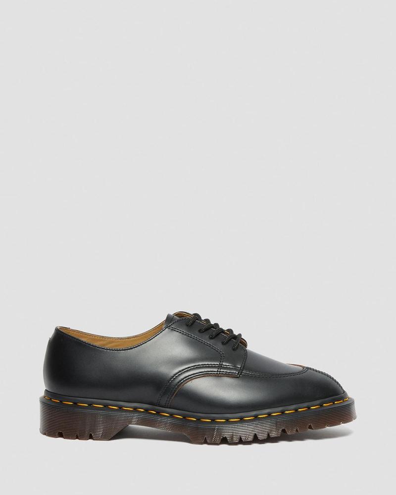 Dr Martens 2046 Vintage Smooth Læder Oxford Sko Herre Sort | DK 611MQZ